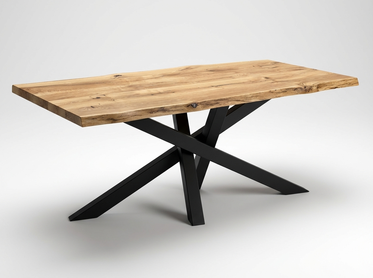 Stůl Zeus s ocelovou podnoží